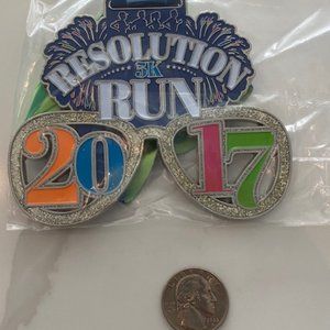 Gone for A Run Virtual running medal - Resolution 5K Run 2017